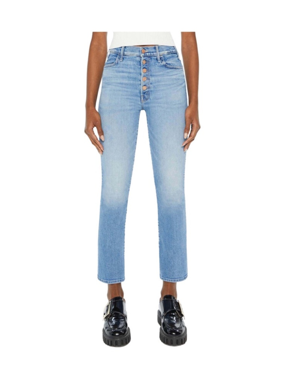NWT! 🩵 MOTHER The Pixie Hustler Ankle Jeans, Tarot Time, Size 32